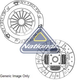 Комплект зчеплення, National CK10071