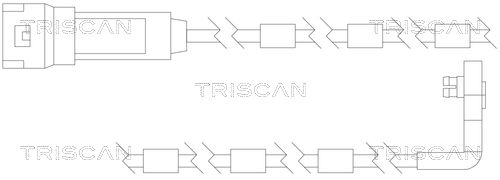 TRISCAN figyelmezető kontaktus, fékbetétkopás 8115 24010