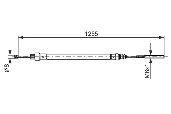 BOSCH Trekkabel, parkeerrem 1 987 477 525