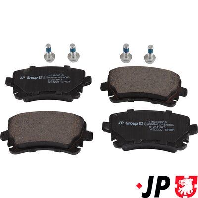 JP GROUP 1163706510 Brake Pad Set, disc brake