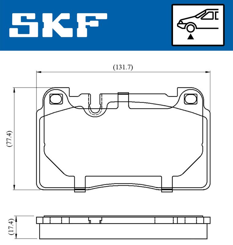 SKF VKBP 80225 Brake Pad Set, disc brake