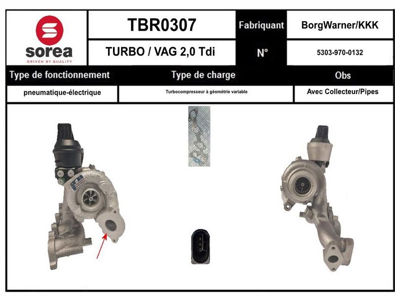 Compresor,sistem de supraalimentare TBR0306 EAI