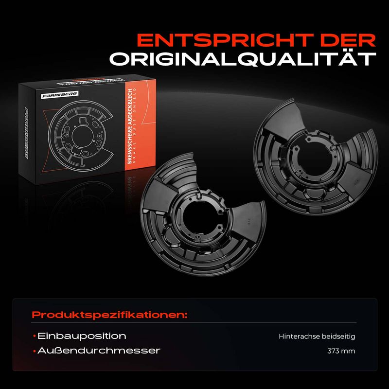 Frankberg 5481FB0032506 Splash Guard, brake disc