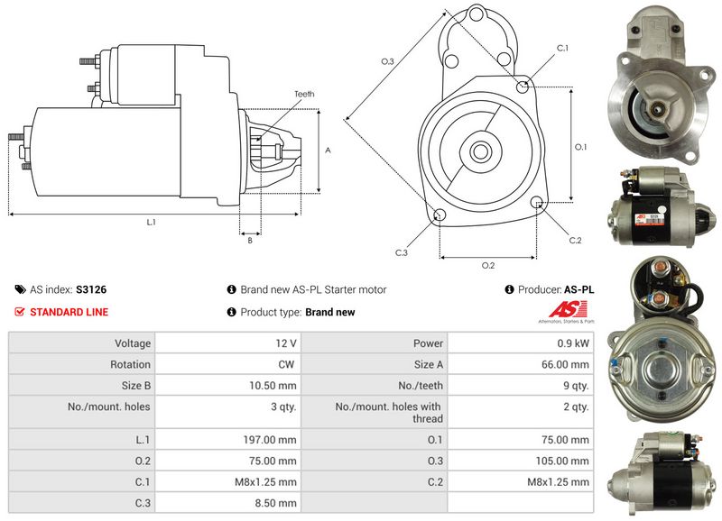 AS-PL S3126 Starter