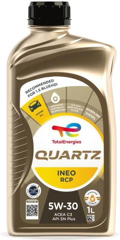 Prekės atitinka OEM kodą: 5W30 QUARTZ INEO RCP 1L