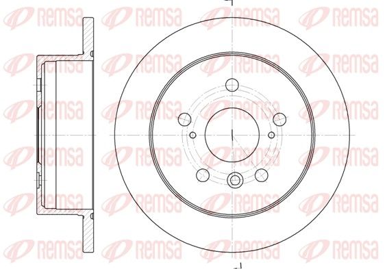 Гальмівний диск, Remsa 6908.00