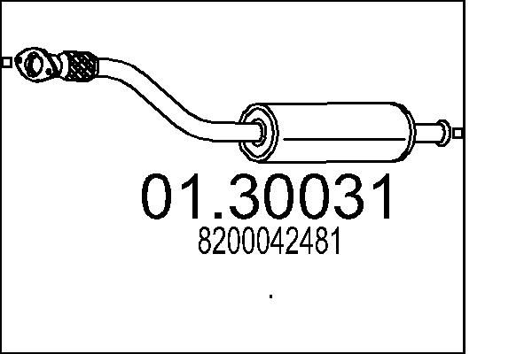 MTS első hangtompító 01.30031