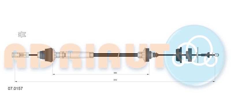 Тросовий привод, привод зчеплення, Adriauto 07.0157