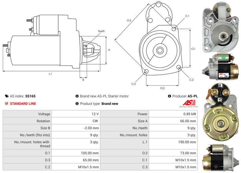 AS-PL S5165 Starter
