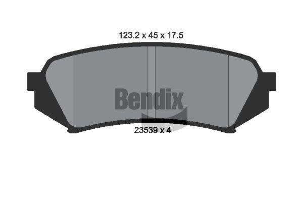 BENDIX Braking fékbetétkészlet, tárcsafék BPD2006
