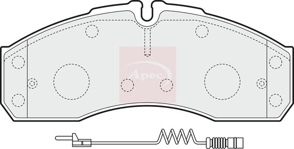 APEC Brake Pad Set, disc brake PAD1541