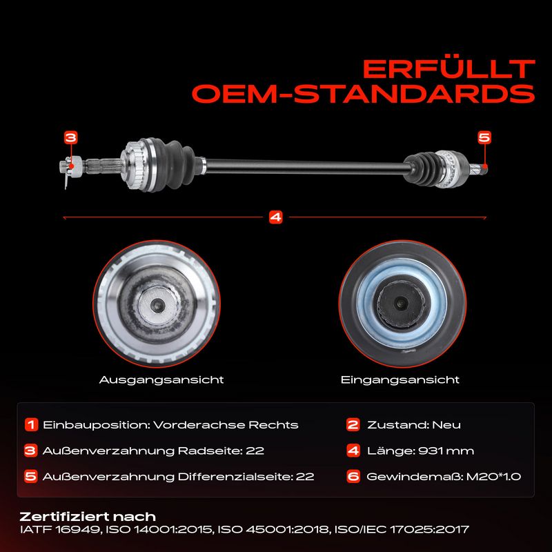 Frankberg 5481FB0010617 Drive Shaft