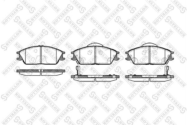 STELLOX fékbetétkészlet, tárcsafék 235 022B-SX
