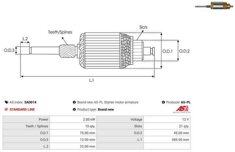 Ankur, starter, AS-PL SA0014