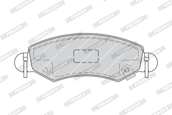 FERODO FDB1811 Brake Pad Set, disc brake