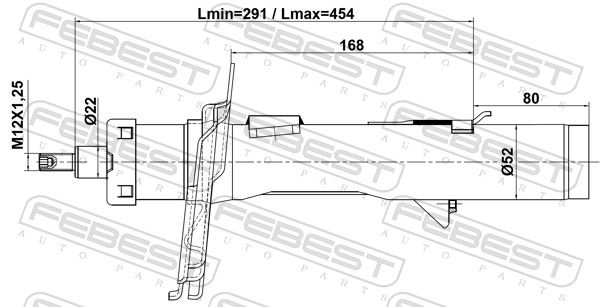 FEBEST 21110-012FL Shock Absorber