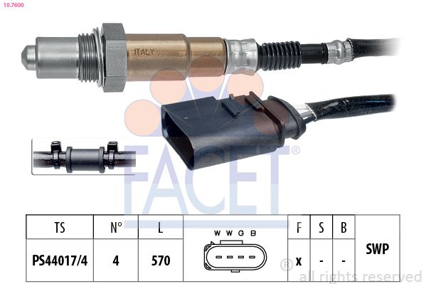 Кисневий датчик, Facet 107600