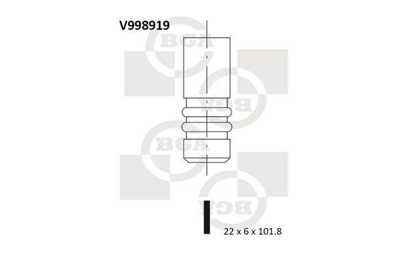 Випускний клапан, Bg Automotive V998919