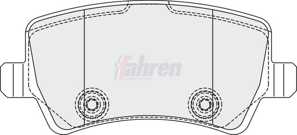 Fahren Brake Pad Set, disc brake FBP3353