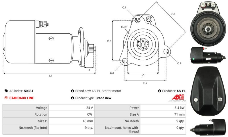 AS-PL S0331 Starter