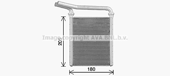 Радиатор печки AVA QUALITY COOLING