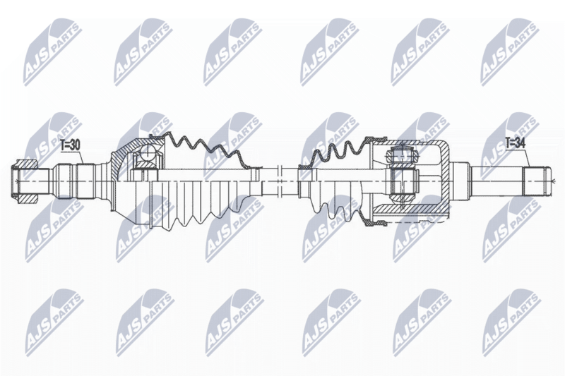 NTY hajtótengely NPW-PL-107