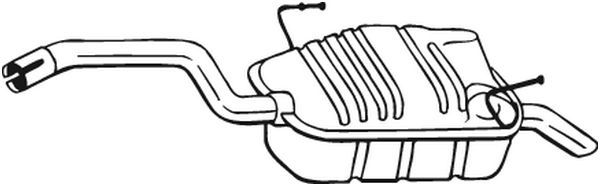 BOSAL hátsó hangtompító 190-905
