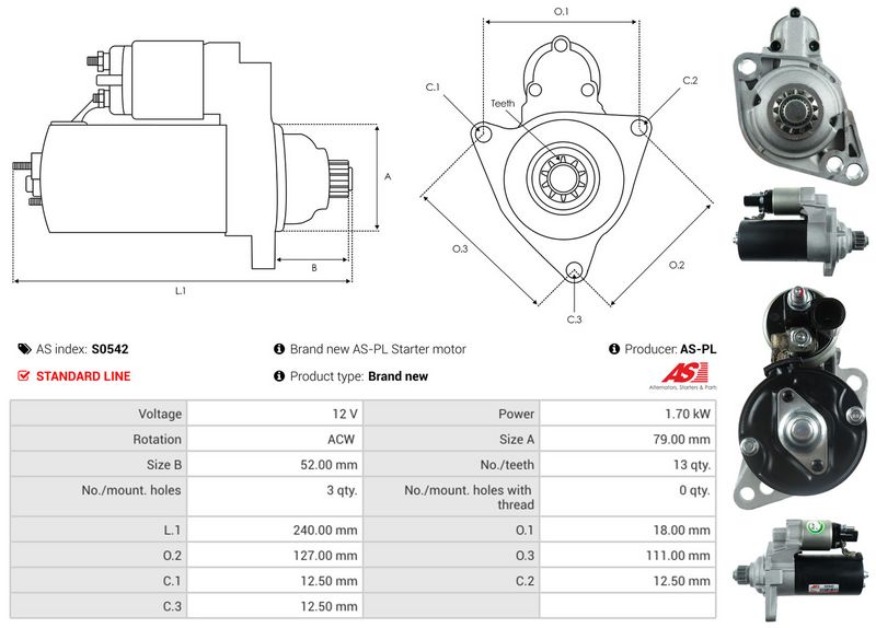 AS-PL S0542 Starter