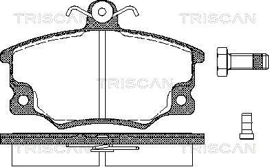 TRISCAN fékbetétkészlet, tárcsafék 8110 15508