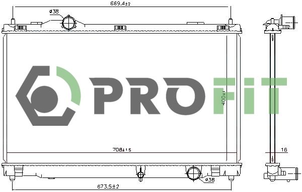 Радіатор охолодження PROFIT 17400420