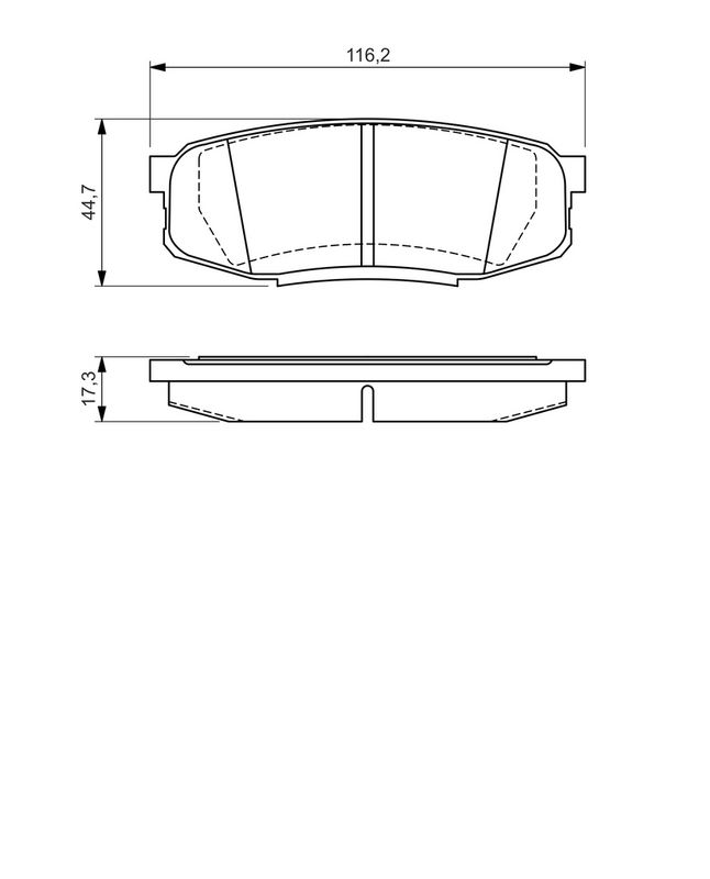 Piduriklotsi komplekt, ketaspidur, BOSCH 0 986 494 380