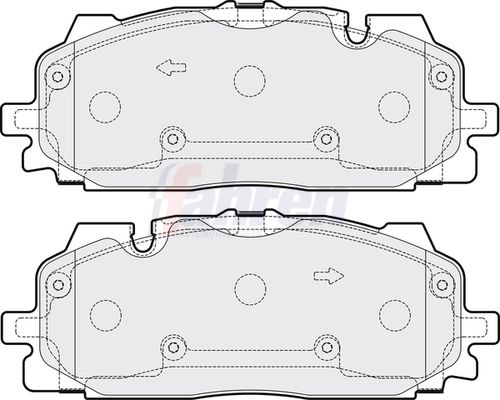 Fahren Brake Pad Set, disc brake FBP3841