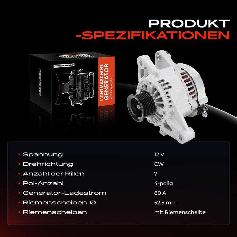 Frankberg 5481FB0025072 Alternator