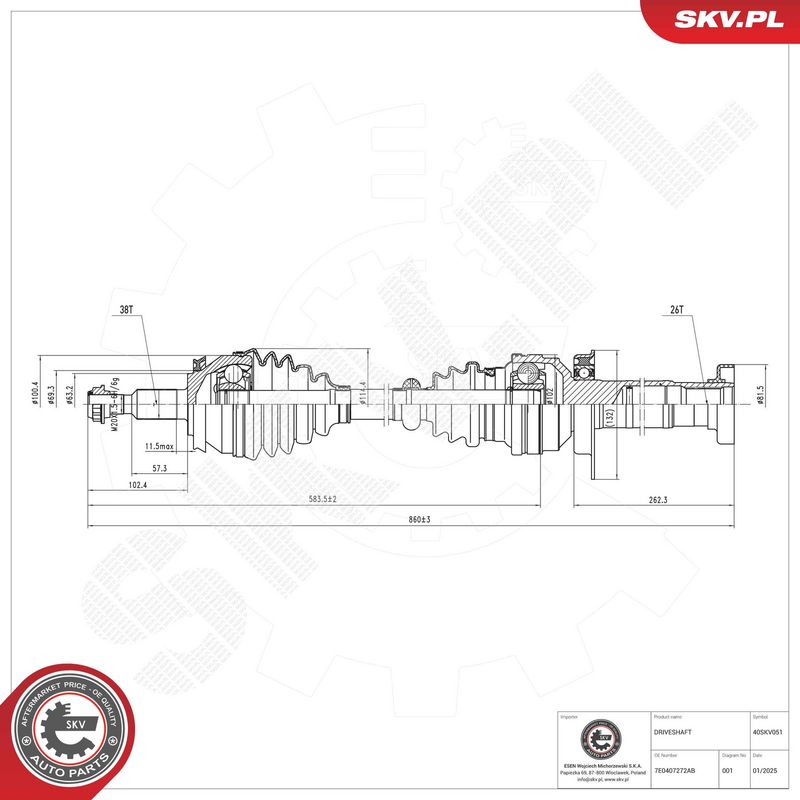 Veovõll, ESEN SKV 40SKV051