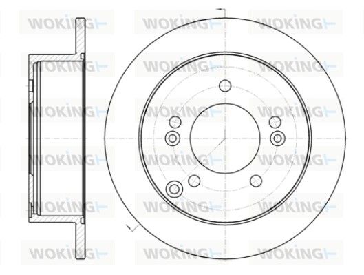 Гальмівний диск, Woking D61399.00
