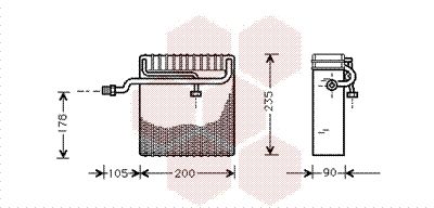 VAN WEZEL párologtató, klímaberendezés 8100V036