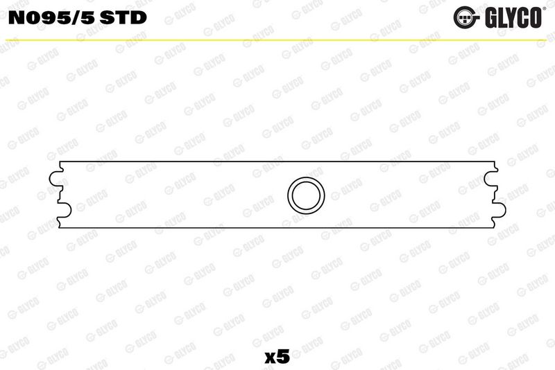 Product Sadales vārpstas gultnis GLYCO N095/5 STD Image