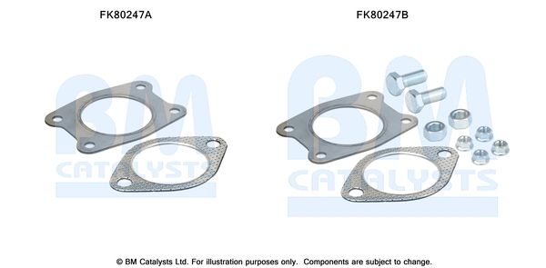 BM CATALYSTS szerelőkészlet, katalizátor FK80247