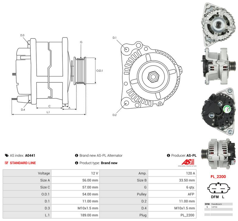 Generaator, AS-PL A0441