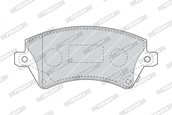 FERODO FDB1573 Brake Pad Set, disc brake