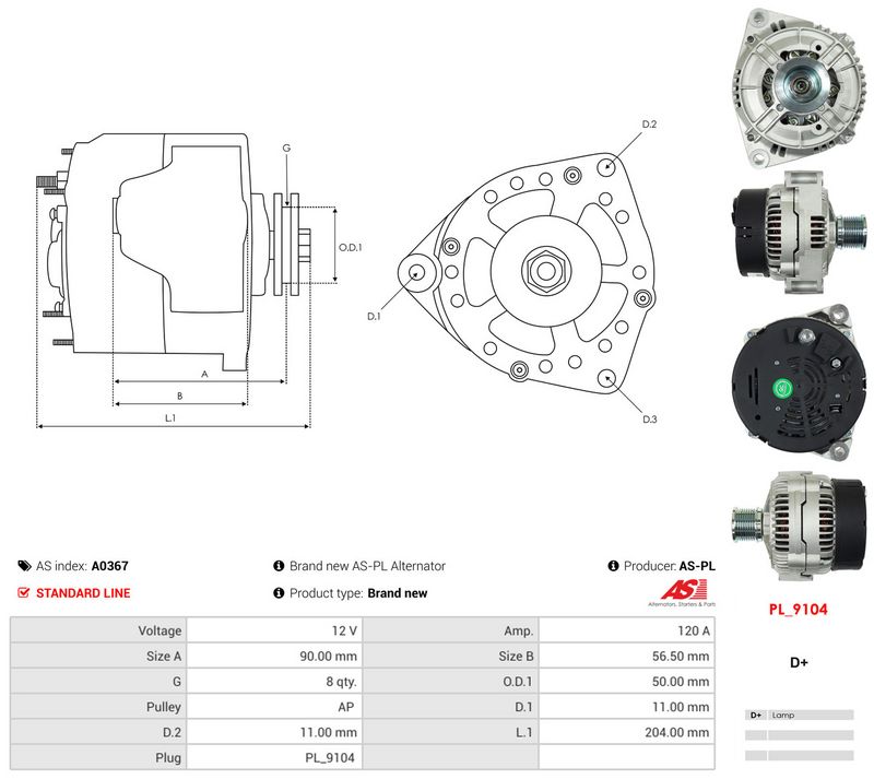Generaator, AS-PL A0367