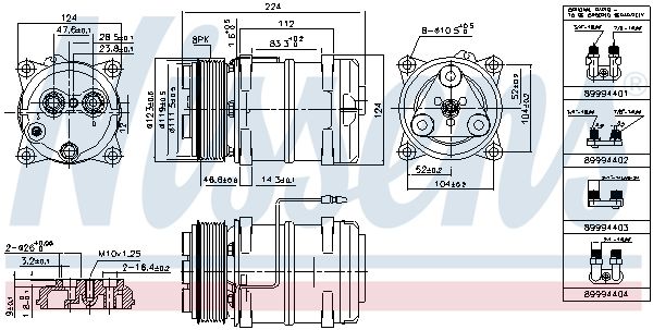 NISSENS 899947 Compressor, air conditioning