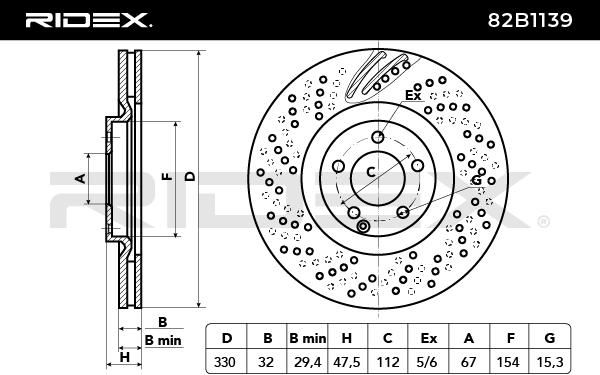 спирачен диск RIDEX