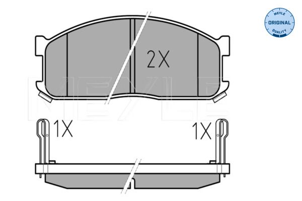 MEYLE 025 200 0215/W Brake Pad Set, disc brake