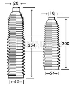 BORG & BECK gumiharang készlet, kormányzás BSG3220