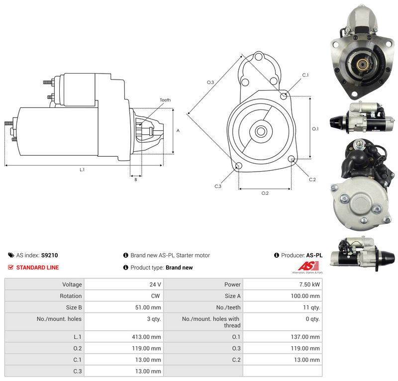 AS-PL S9210 Starter