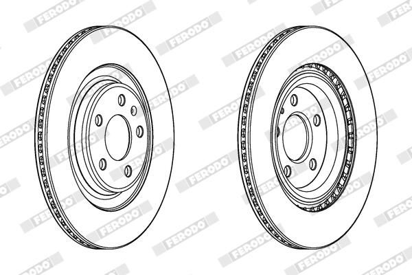 FERODO Disque de frein DDF2383C