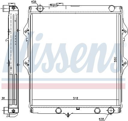 NISSENS 646848 Radiator, engine cooling