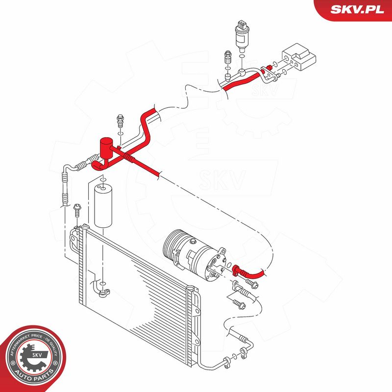 Kõrgsurve-, madalsurvetorustik, kliimaseade, ESEN SKV 43SKV561