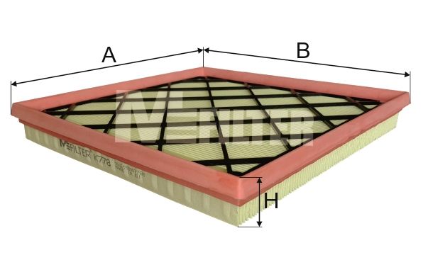 Повітряний фільтр, Mfilter K778